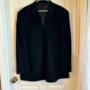 Pronto Uomo Couture 100% Cashmere Blazer Sport Coat Black